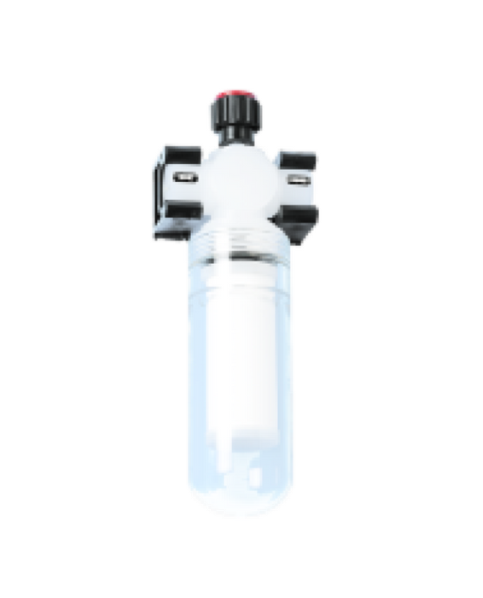 Cartridge filter (Series 7F) with female G-thread on both sides, shut-off version